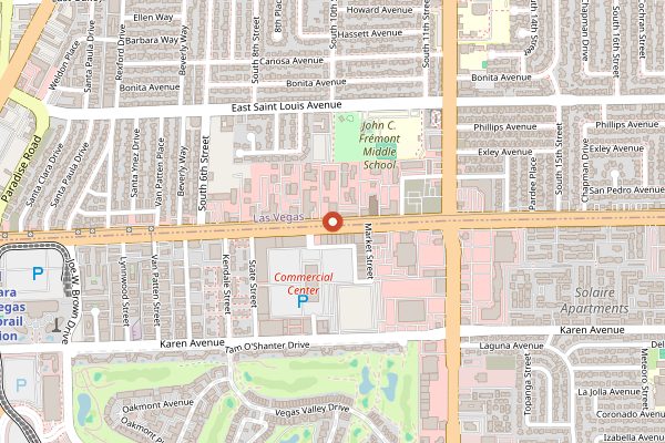 Map showing Lotus of Siam (Sahara) in Las Vegas