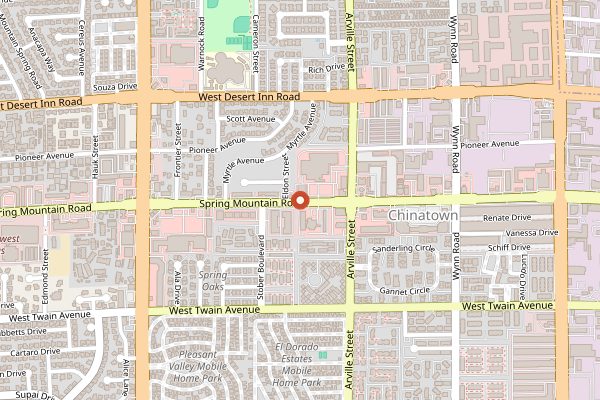 Map showing Sparrow + Wolf in Las Vegas