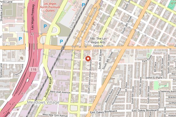 Map showing Tacotarian (Downtown) in Las Vegas