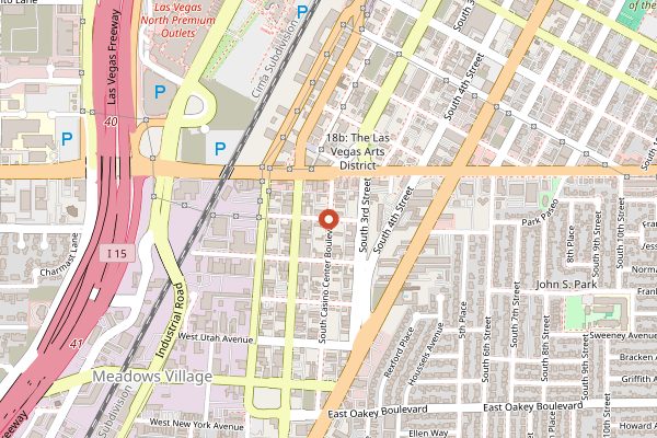 Map showing Garagiste Wine Room and Cafe in Las Vegas
