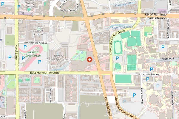 Map showing Kassi Beach House in Las Vegas