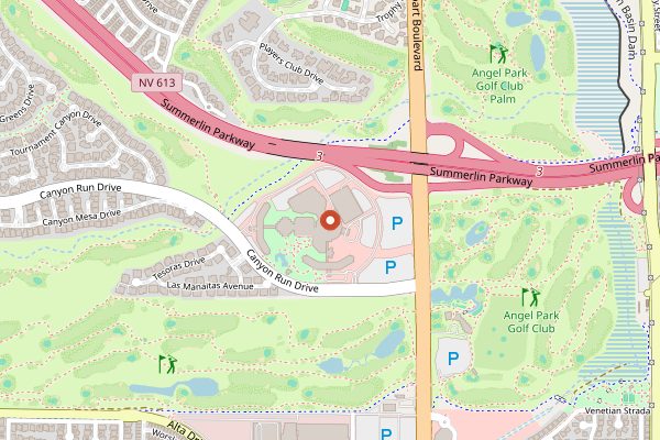 Map showing Wineaux Summerlin in Las Vegas