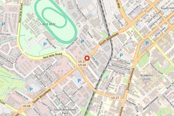 Map showing DV8 Kitchen in Lexington