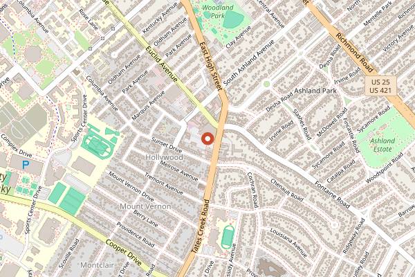 Map showing The Obstinate Sons in Lexington