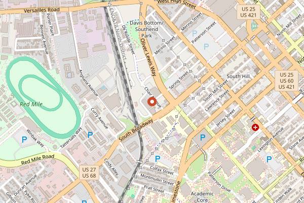 Map showing Country Boy Brewing in Lexington
