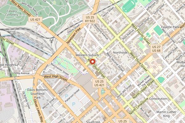 Map showing Sorella Gelateria in Lexington