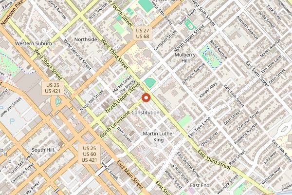 Map showing Doodles Breakfast & Lunch in Lexington
