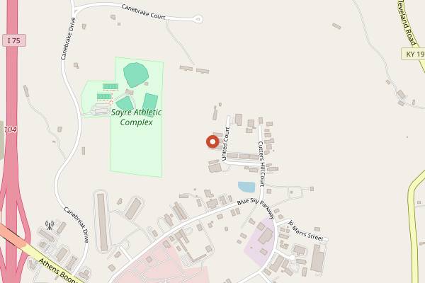 Map showing 4th Level Roasters in Lexington