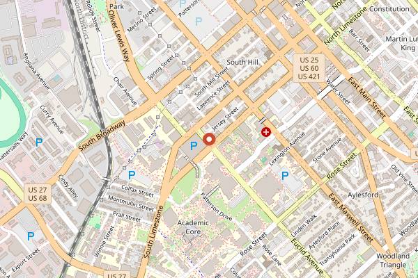 Map showing Halal Munchies in Lexington