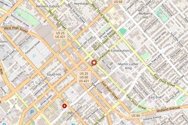 Map showing Crossings Lexington in Lexington