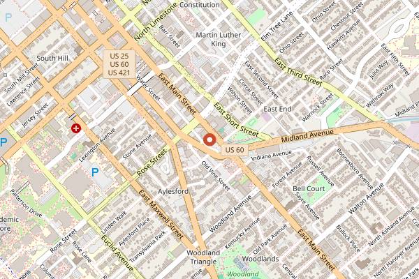 Map showing Carson's Food & Drink in Lexington