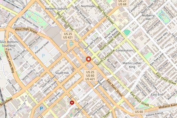 Map showing Fable Charcuterie + Wine in Lexington
