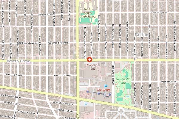 Map showing Cake Monkey Bakery in Los Angeles