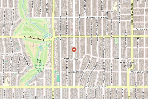 Map showing Clark Street Bread in Los Angeles