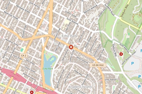 Map showing Bar Flores in Los Angeles