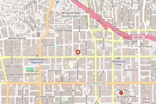 Map showing No Vacancy in Los Angeles