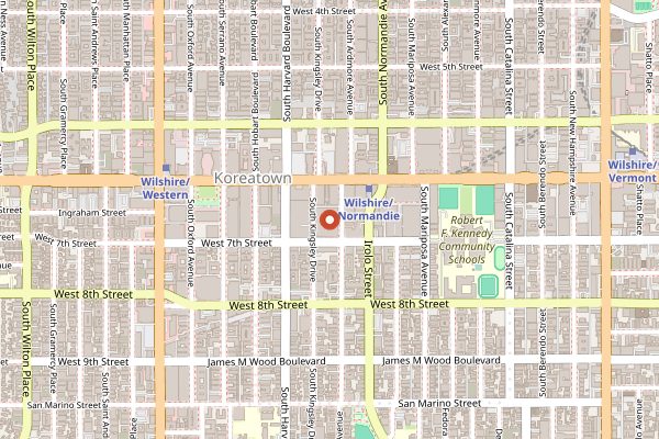 Map showing The Prince in Los Angeles