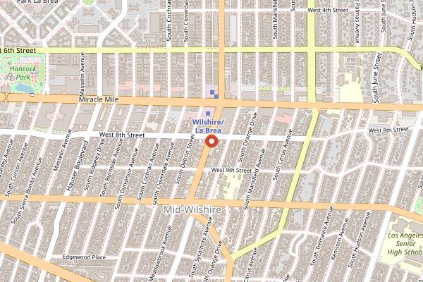 Map showing All Season Brewing Company in Los Angeles
