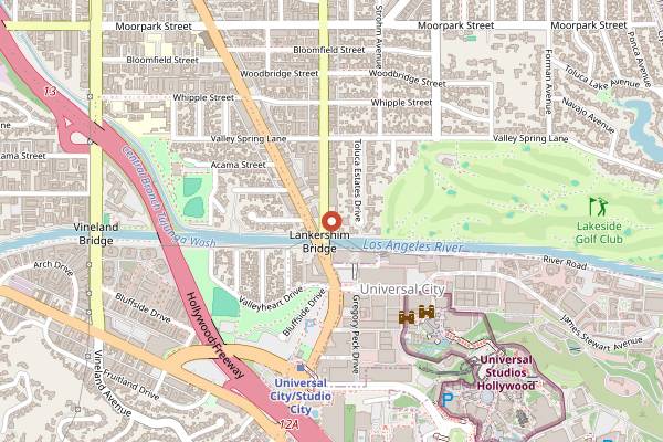 Map showing Ca Del Sole in Los Angeles