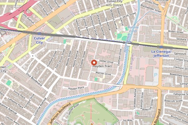 Map showing Destroyer in Los Angeles