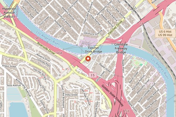 Map showing Salazar in Los Angeles