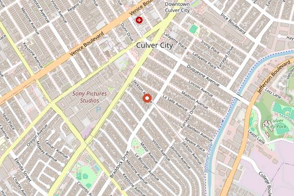 Map showing Jackson Market in Los Angeles