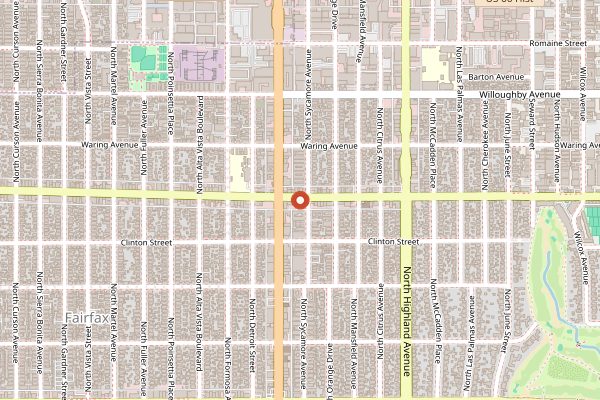 Map showing Coffee for Sasquatch in Los Angeles