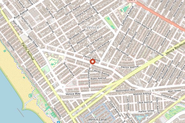 Map showing Intelligentsia Venice in Los Angeles