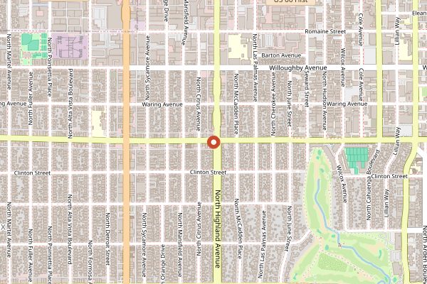 Map showing Chi Spacca in Los Angeles