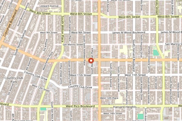 Map showing Chosun Galbee in Los Angeles