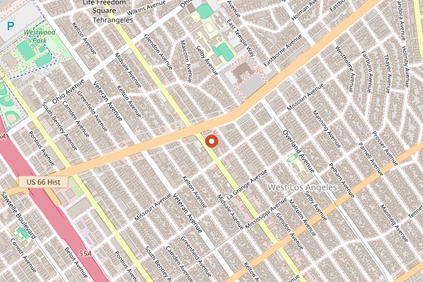 Map showing Eduardo's Border Grill in Los Angeles