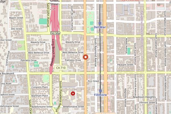 Map showing Gale's in Los Angeles