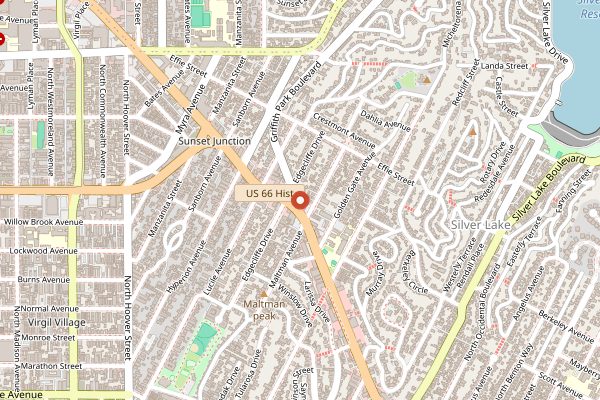Map showing Pine & Crane in Los Angeles