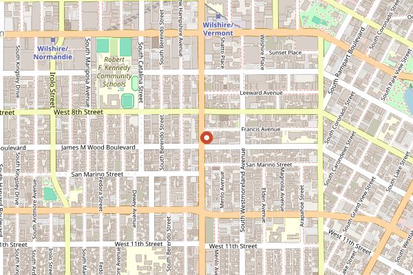 Map showing Soowon Galbi in Los Angeles