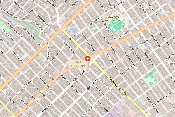 Map showing Darya in Los Angeles