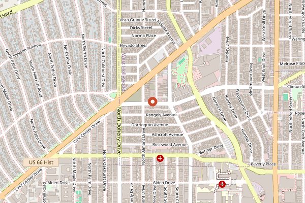 Map showing Gracias Madre in Los Angeles