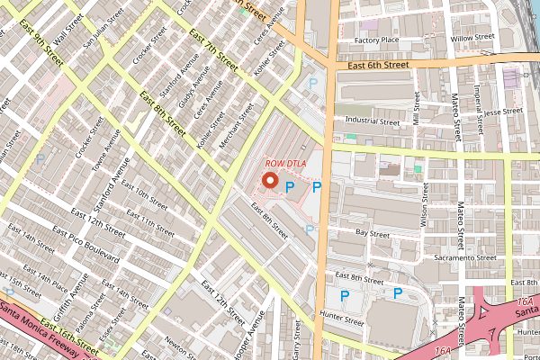 Map showing Smorgasburg LA in Los Angeles