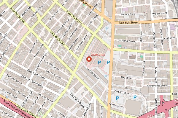 Map showing Hayato in Los Angeles