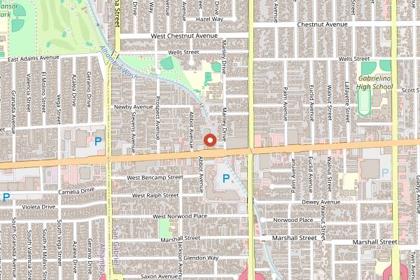 Map showing Six Taste: 626 Chinatown in Los Angeles