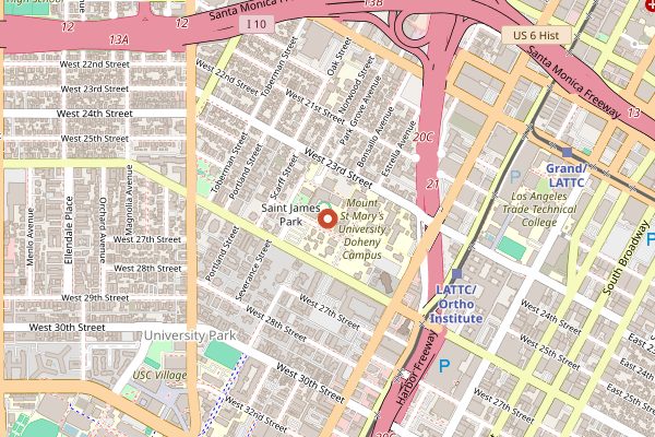 Map showing Chichen Itza Restaurant in Los Angeles