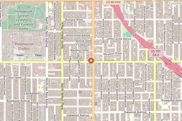 Map showing Kuya Lord in Los Angeles