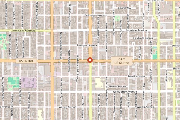 Map showing Salt's Cure in Los Angeles