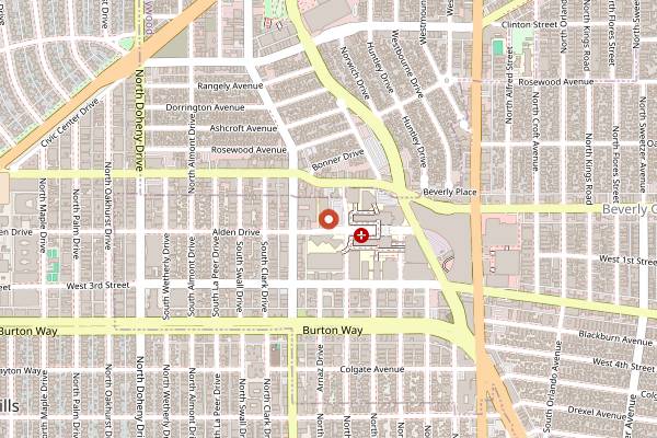 Map showing Farm Habit Farmers' Market at Cedars Sinai in Los Angeles