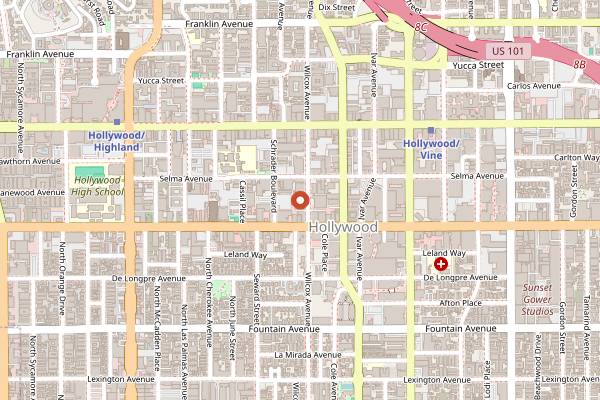 Map showing Bar Lis in Los Angeles