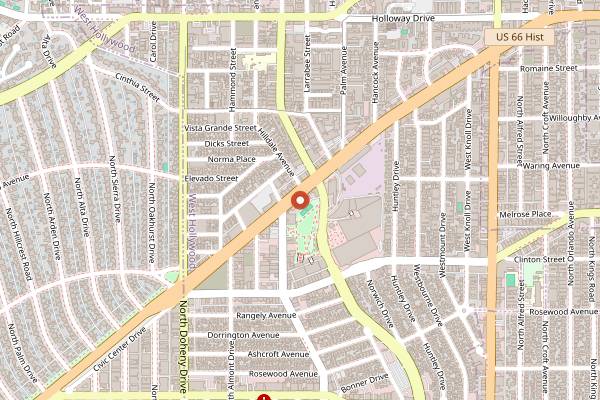 Map showing Beaches WeHo in Los Angeles