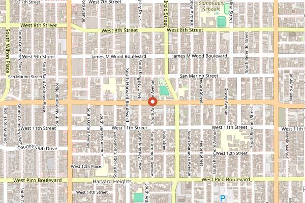 Map showing Break Room 86 in Los Angeles