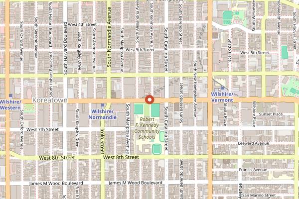 Map showing HMS Bounty in Los Angeles