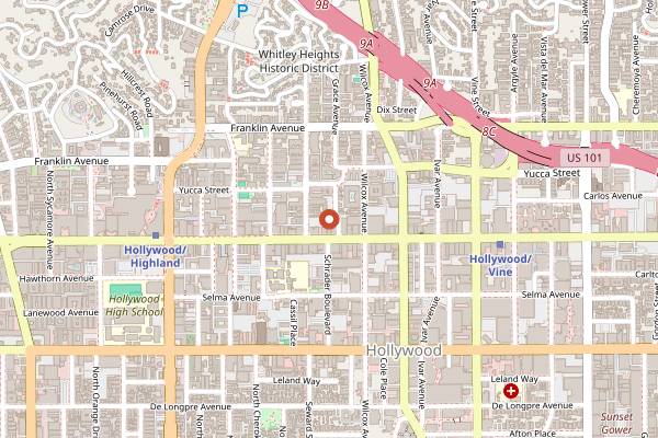 Map showing No Vacancy in Los Angeles