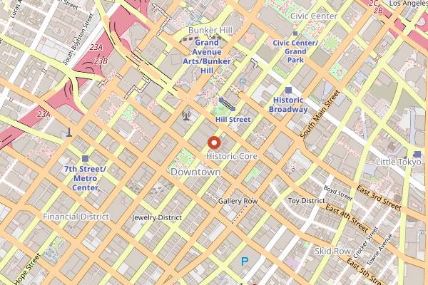 Map showing Perch in Los Angeles