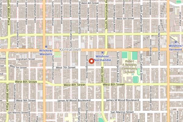 Map showing The Prince in Los Angeles